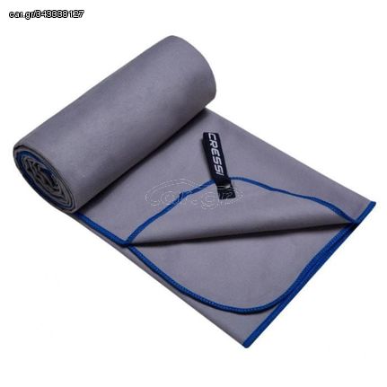 Cressi Microfiber Fast Drying Towel Grey/Blue 160x80 έως 12 άτοκες δόσεις ή 24 δόσεις