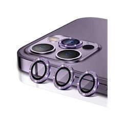 Προστατευτικό φακού κάμερας για iPhone 11/11 Pro/11 Pro Max/12/12 Pro/12 Mini μωβ διαμάντια