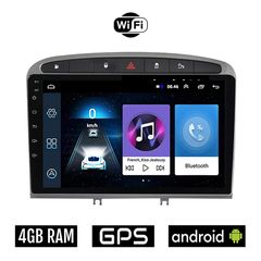 PEUGEOT RCZ (2009 - 2015) Android οθόνη αυτοκίνητου 4GB με GPS WI-FI (ηχοσύστημα αφής 9" ιντσών OEM Youtube Playstore MP3 USB Radio Bluetooth Mirrorlink εργοστασιακή, 4x60W, AUX)