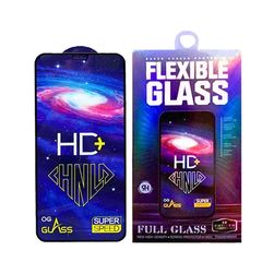 Screen Protector OG Full Glass Full Glue Tempered Glass for Samsung Galaxy A21S - Color: Black
