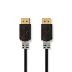 Nedis Cable DisplayPort male - DisplayPort male 2m Μαύρο (CCBW37014AT20) (NEDCCBW37014AT20)