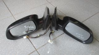 Ηλεκτρικοί καθρέπτες οδηγού-συνοδηγού, ηλ. ανακλινόμενοι, θερμ/νοι με φλας, από Honda Civic (3DR-5DR) 2003-2005, 7pins