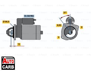 Μίζα BOSCH 0001107411 για LANCIA LYBRA 1999-2005