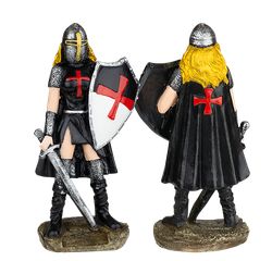 Φιγούρα Διακοσμητική Tole10 Resin black Templar woman. 12 cm, 39538