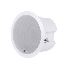 GloboStar® FDB C600T 98012 Facilities Speaker - Παθητικό Ηχείο Εγκαταστάσεων Χωνευτό Οροφής με Μετασχηματιστή 100V & 8Ω - 40W RMS (80W Peak) - 1 x 6' Inches LF & 1 x 1' Inches HF -  IP20 - Λευκό - Φ24