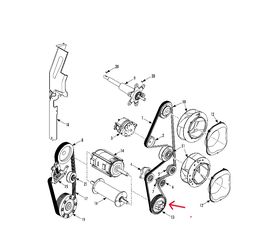 ΤΡΟΧΑΛΙΑ ΗΛΕΚΤΡΟΜΟΤΕΡ POLY-V THERMO KING SLX 773160 ORIGINAL