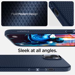 Spigen Liquid Air Case for iPhone 14 Plus - Blue-thumb-4