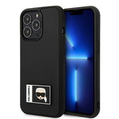Karl Lagerfeld Ikonik Patch Case for iPhone 13 Pro / iPhone 13 - Black-thumb-0