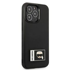 Karl Lagerfeld Ikonik Patch Case for iPhone 13 Pro / iPhone 13 - Black-thumb-3