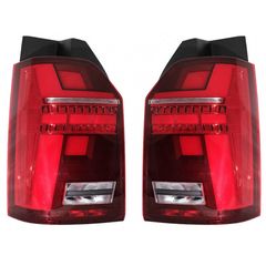 Πισινά Φανάρια Set Για Vw T6 15-20 Full Led Bar Κόκκινο/Crystal Carner Με Dynamic Φλας