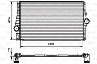 Ψυγείο αέρα υπερπλήρωσης VOLVO XC90 I 2.4D 10.02-12.14