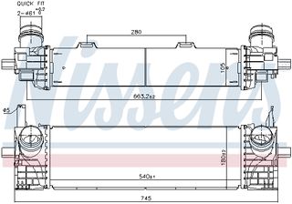 Ψυγείο αέρα υπερπλήρωσης  BMW X3 (G01, F97), X4 (G02, F98) 2.0-3.0DH 08.17-