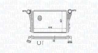 Ψυγείο αέρα υπερπλήρωσης AUDI A3, TT; SEAT ALTEA, ALTEA XL, LEON, TOLEDO III; SKODA OCTAVIA II, SUPERB II, YETI; VW BEETLE, CADDY III, CADDY III/MINIVAN, EOS, GOLF PLUS V 1.4-2.0D 02.03-07.18