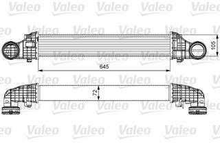 Ψυγείο αέρα υπερπλήρωσης MERCEDES CLS (C219), E T-MODEL (S211), E (W211) 2.1D/3.0D 01.05-12.10