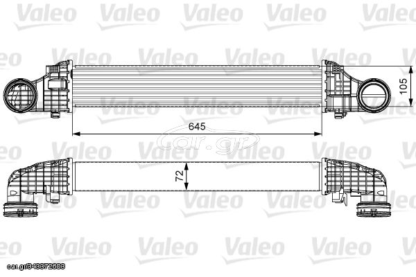 Ψυγείο αέρα υπερπλήρωσης MERCEDES CLS (C219), E T-MODEL (S211), E (W211) 2.1D/3.0D 01.05-12.10