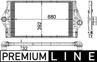 Ψυγείο αέρα υπερπλήρωσης  RENAULT ESPACE IV, LAGUNA II, VEL SATIS 2.0/2.2D 10.01-