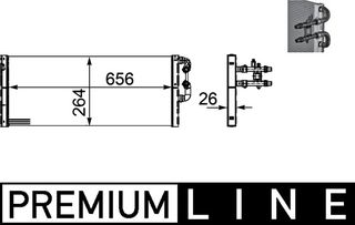 Ψυγείο αέρα υπερπλήρωσης  BMW 7 (F01, F02, F03, F04) 4.4/4.4H/6.0 09.08-12.15