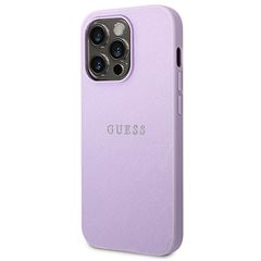 Guess Saffiano Strap Case for iPhone 14 Pro - Purple-thumb-1