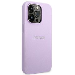 Guess Saffiano Strap Case for iPhone 14 Pro - Purple-thumb-3
