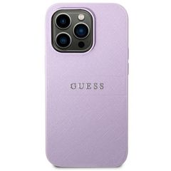 Guess Saffiano Strap Case for iPhone 14 Pro - Purple-thumb-2
