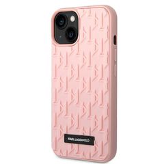 Karl Lagerfeld 3D Monogram Case for iPhone 14 Plus - Pink-thumb-1
