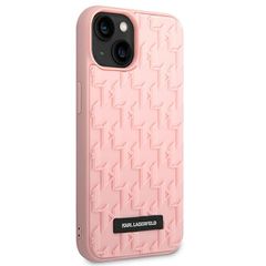 Karl Lagerfeld 3D Monogram Case for iPhone 14 Plus - Pink-thumb-3