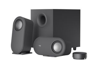 Logitech - Z407 Computer Speakers with Subwoofer and Bluetooth Connection - Graphite / Computers