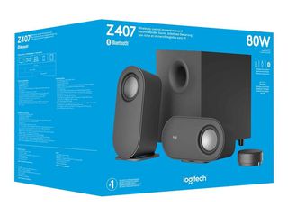 Logitech - Z407 Computer Speakers with Subwoofer and Bluetooth Connection - Graphite / Computers-thumb-4