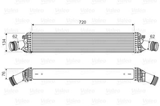 Ψυγείο αέρα υπερπλήρωσης AUDI A4 ALLROAD B8, A4 B8, A5, A6 ALLROAD C7, A6 C7, A7, A8 D4, Q5; PORSCHE MACAN 2.0/2.7D/3.0D 06.07-