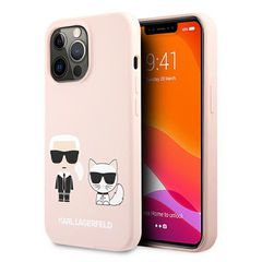 Karl Lagerfeld Silicone Karl Case for iPhone 13 Pro / iPhone 13 - Light Pink