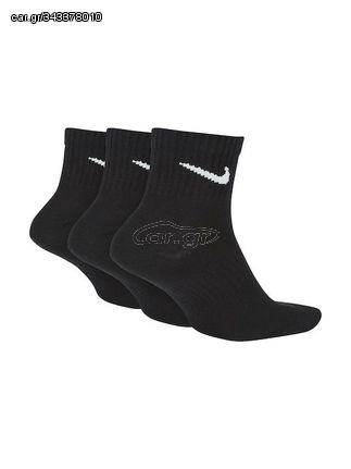 Nike Everyday Lightweight Dri-fit Αθλητικές Κάλτσες Μαύρες 3 Ζεύγη