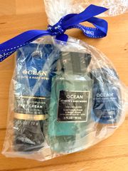 Bath & Body Works Men's Ocean Set 3 Hair Face Body Wash, Hand Gel, Body Cream