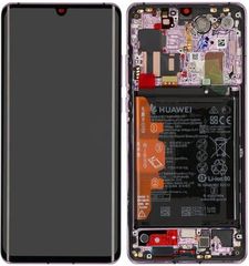 Huawei (02353DGM) LCD touchscreen incl. Battery - Misty Lavender, Huawei P30 Pro / P30 Pro New Edition