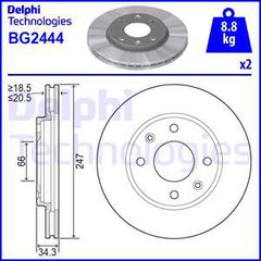 DELPHI ΔΙΣΚΟΠΛΑΚΕΣ (1τεμ.) DELPHI BG2444