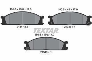 TEXTAR (236 02) ΔΙΣΚΟΦΡΕΝΑ NISSAN TEXTAR 2134702