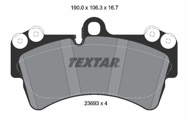 TEXTAR EPAD ΚΕΡΑΜΙΚΑ ΔΙΣΚΟΦΡΕΝΑ AUDI TEXTAR 2369381