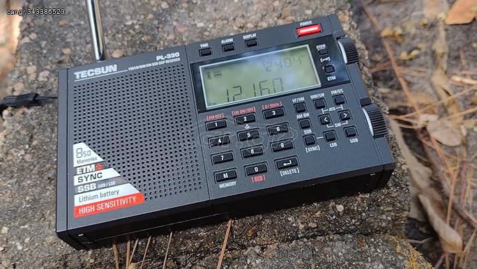 TECSUN PL-330  Ποιοτικό φορητό ραδιόφωνο Παγκοσμίου λήψεως AM/FM/SW,LW  με πολλές λειτουργίες. καινούριο open box. 