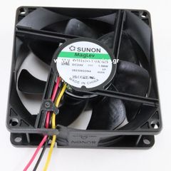 ΑΝΕΜΙΣΤΗΡΑΣ 24V DC 80x80x25mm 3-C 1,68W 0,07A 69m3/h 33dBA SUNON