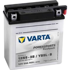 VARTA ΜΠΑΤΑΡIΕΣ MOTO YB5L-B (5Ah/60A) 121x61x131 VARTA 505012003A514