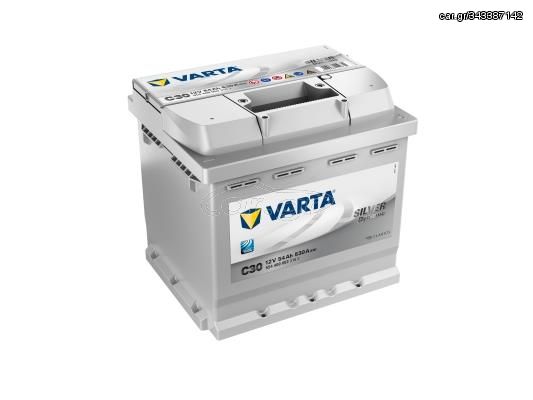 VARTA SILVERLINE  ΔΕΞ. ΜΠΑΤΑΡΙΕΣ C30 (54Ah/530A) 207x175x190mm VARTA 5544000533162