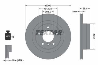 TEXTAR ΔΙΣΚΟΠΛΑΚΕΣ BMW TEXTAR 92133003