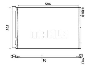 MAHLE-BEHR ΨΥΓΕΙΟ A/C MAHLE AC 413 001S