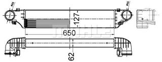 MAHLE-BEHR ΨΥΓΕΙΟ INTERCOOLER MAHLE CI 505 000S