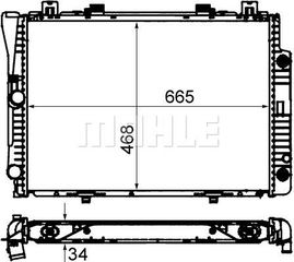 MAHLE-BEHR ΨΥΓΕΙΟ ΜΗΧΑΝΗΣ MAHLE CR 278 000S