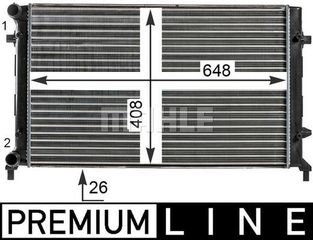 MAHLE-BEHR ΨΥΓΕΙΟ ΜΗΧΑΝΗΣ MAHLE CR 30 000P