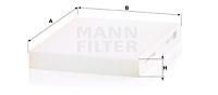 MANN ΦΙΛΤΡΑ ΚΑΜΠΙΝΑΣ (27872) FIAT MANN-FILTER CU 2335