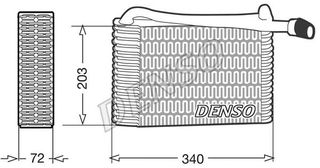 DENSO ΕΒΑΠΟΡΕΤΑ A/C DENSO DEV02004