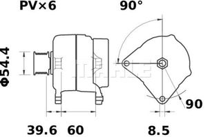 MAHLE ΔΥΝΑΜΟ MAHLE MG 555