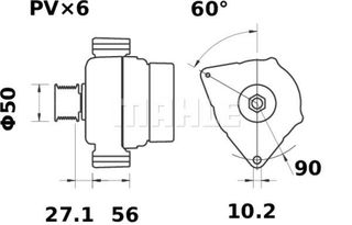 MAHLE ΔΥΝΑΜΟ MAHLE MG 570