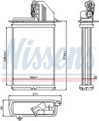 NISSENS ΨΥΓΕΙΟ ΚΑΛΟΡΙΦΕΡ BMW NISSENS 70509